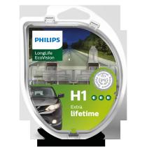 PHILIPS LAMPARAS 12258LLECOS2 - H1 LONGLIFE ECOVISION 12V55W P14,5S