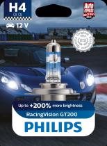 PHILIPS LAMPARAS 12342RGTB1 - H4 RACINGVISION GT200 12V60/55W P43T-38