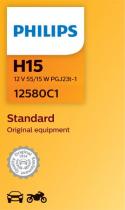 PHILIPS LAMPARAS 12580C1 - H15 STANDARD 12V55/15W PGJ23T-1