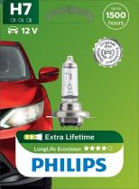 PHILIPS LAMPARAS 12972LLECOB1 - H7 LONGLIFE ECOVISION 12V55W PX26D