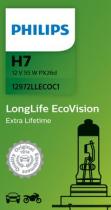 PHILIPS LAMPARAS 12972LLECOC1 - H7 LONGLIFE ECOVISION 12V55W PX26D