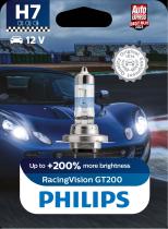 PHILIPS LAMPARAS 12972RGTB1 - H7 RACINGVISION GT200 12V55W PX26D