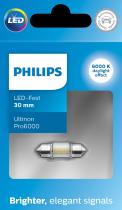 PHILIPS LAMPARAS 11860CU60X1 - SI-FEST 30MM 6000K  U6000SI   12V1W SV8.5