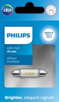 PHILIPS LAMPARAS 11866WU60X1 - SI-FEST 43MM 4000K U6000SI   12V1W SV8.5