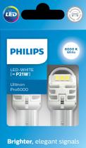 PHILIPS LAMPARAS 11498CU60X2 - SI-WHITE [P21W] U6000SI   12V2.3W BA15S