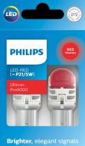 PHILIPS LAMPARAS 11499RU60X2 - SI-RED [P21/5W] U6000SI   12V2.5/0.5W BAY15D