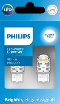 PHILIPS LAMPARAS 11065CU60X2 - SI-WHITE [W21W] [W21W] U6000SI   12V2,3W W3X16D