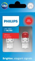 PHILIPS LAMPARAS 11065RU60X2 - SI-RED [W21W] [W21W] U6000SI   12V2,3W W3X16D