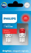 PHILIPS LAMPARAS 11066RU60X2 - SI-RED [W21/5W] [W21/5W] U6000SI   12V2.5/0.5W W3X16Q